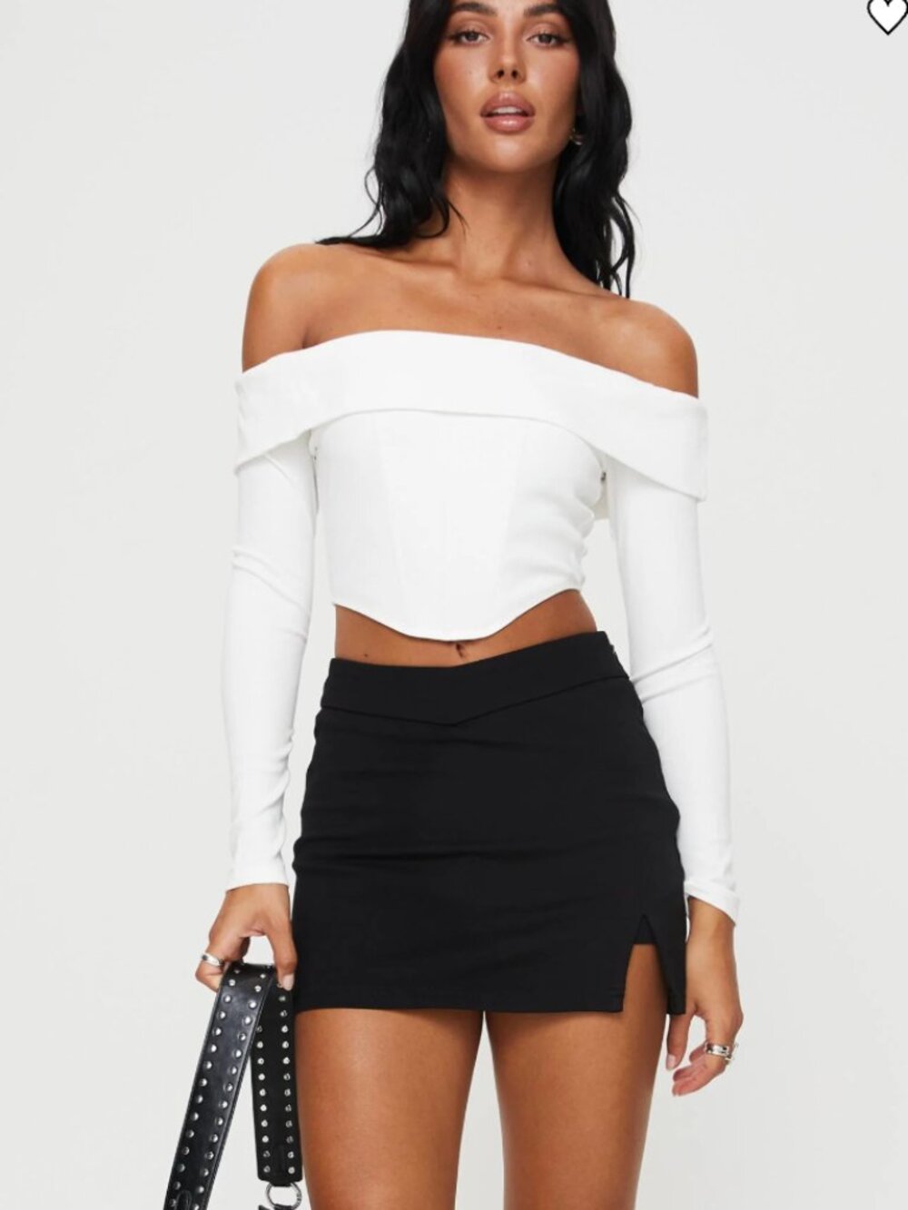 Princess Polly Ravyn Skort Black